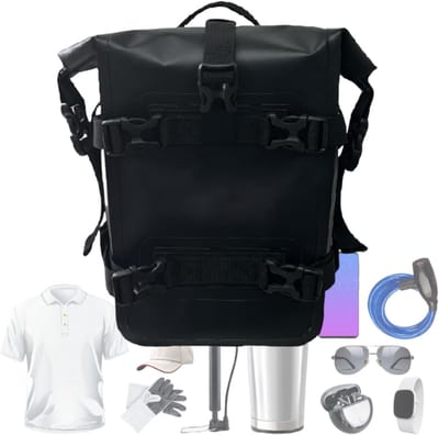 Waterdichte Fietstas - Panier Tas - Outdoor Fietsen - Anti-kras Materiaal - 19x9x30cm - Zwart