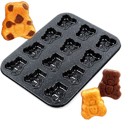 Koekjesvorm Graniet Teddyberen 35x26,5 cm - Bakvorm voor Koekjes