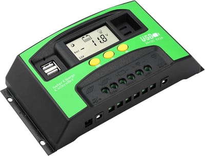 Solar Laadregelaar - Zonne Paneel Controller - Accu Beheer - Intelligent PWM - 30A - Grijs