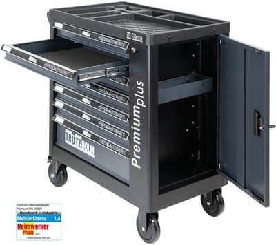 Werkplaatswagen Premium plus niet uitgerust 7 laden Zijdeur Softclose Interloc afsluitbaar