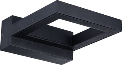 Sylvania armatuur surface wall square zwart