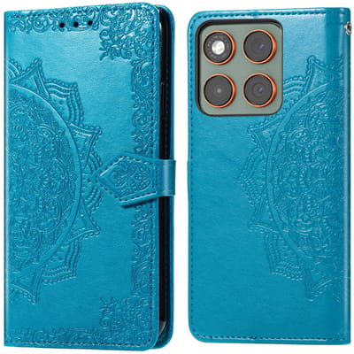 imoshion Hoesje - Geschikt voor Motorola Edge 70 - Mandala Bookcase - Turquoise