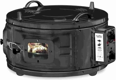 Teffo ronde elektrische oven - vrijstaand - thermostaat - 32 liter - zwart