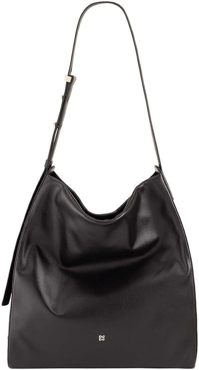 DuDu Up Schoudertas Leder 32 cm - Dames - black nude