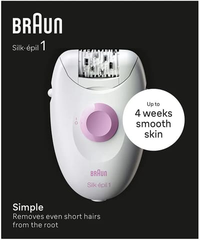 Braun Silk Epil 1 Epilator Transparant