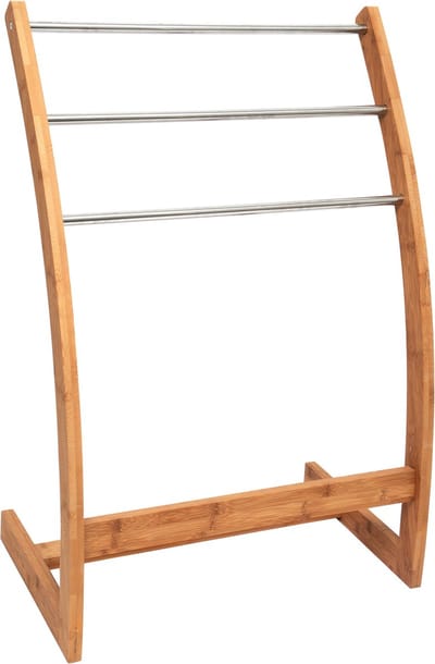 MSV Handdoekhouder – Vrijstaand Handdoekrek voor de Badkamer met Meerdere Stangen – Modern Design voor Handdoeken en Washandjes