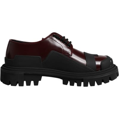 Dolce & Gabbana Rode Leren Veterschoenen voor Trekking
