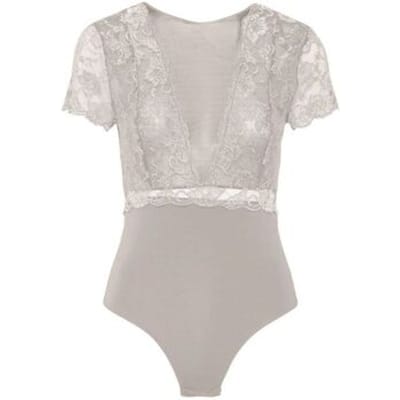 Onderhemden Pieces 17095132 SICCA-SILVER GRAY