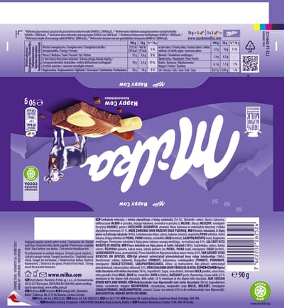 Milka Happy Cow Melkchocolade 90 g
