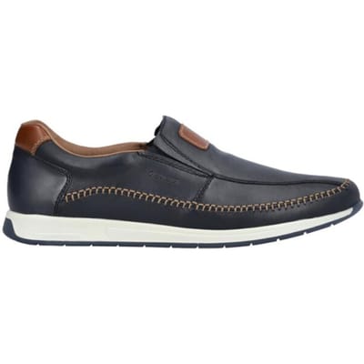 Rieker Instappers blauw Leer - Maat 45