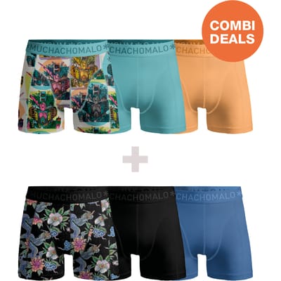 Muchachomalo Boxershort Heren – 6 Pack – 95% Katoen – Heren Ondergoed – Kleding – Stevig Ondergoed – Onderbroeken Heren