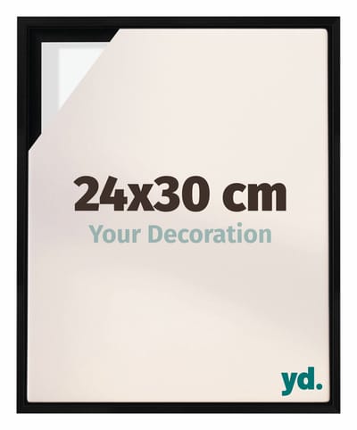 Your Decoration - Baklijst 24x30 cm - Zwart Mat - Baklijst voor Canvas - MDF - Lyon
