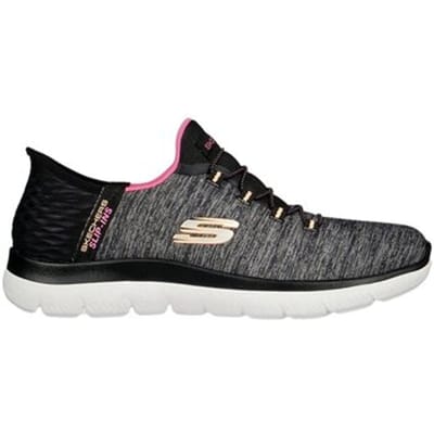 SKECHERS SUMMITS-DAZZLING HAZE 149937 BKMT sneakers slip in dames zwart