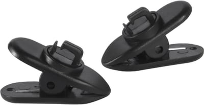 12-delige 360 graden draaibare kabelclips voor kleding, hoofdtelefoonkabels en draden, zwart