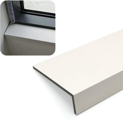 Vensterbank Afwerking - Neus Deksel - Decoratieve Bekleding - Houtnerf Composiet - 180 x 10 cm - Houtkleur