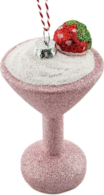 HomeBound by KY | Kersthanger cocktail glitter | 6,2x6,2x11,5cm | kerst | kerstbal