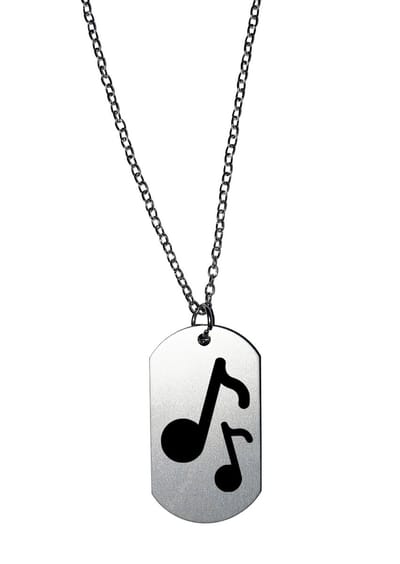 Akyol - muzieknoot ketting - Muzieknoot - cadeau muziekliefhebber - leuk cadeau voor je vriend om te geven - verjaardag muzikant