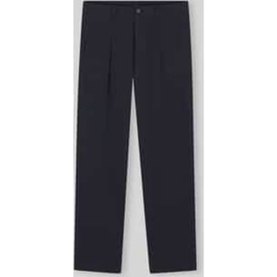 straight fit chino van katoenmix model 'CHINO_ST_PLEATED_1'