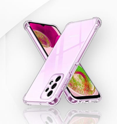AziLine Shockproof Case Geschikt voor Samsung Galaxy A23 - Transparante Luxe A23 Bescherming Hoesje - Maximaal Stevig en Premium Kwaliteit geschikt voor Samsung Galaxy A23 5G/4G