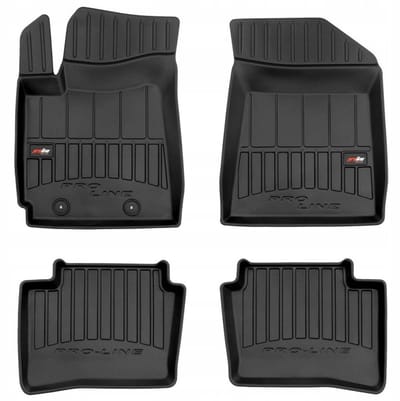 Frogum 3D Pro-Line - Automatmatten - Geschikt voor Hyundai i10 III vanaf 2019 - TPE Rubber - 4-delig - Hoge rand 6cm