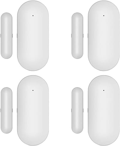 Draadloze Deurdetector - Raamsensor Alarm - Huis Beveiligen - Dubbel Infrarood - 4 Stuks - Wit