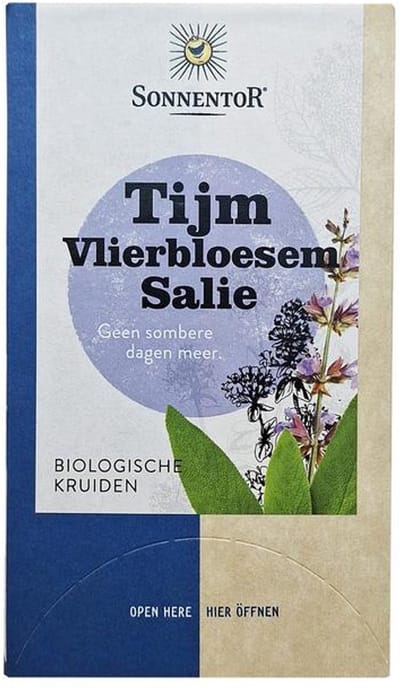 Sonnentor Tijm Vlierbloesem Salie Bio (18 stuks)