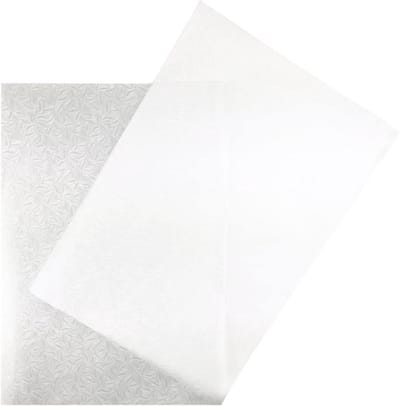 Perkament Papier - Craft Papier - Kaarten Maken - Subtiel Bladmotief - A4 500 Vel - Wit