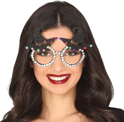 Fiestas Guirca - Feestbril - Heks - Halloween - Halloween accessoires - Halloween outfit - Halloween brillen - Halloween Kostuum