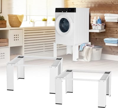 Verstelbaar wasmachine-onderstel met wielen en voeten - Multifunctioneel voetstuk voor huishoudelijke apparaten