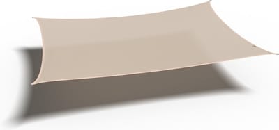 Platinum Sun & Shade - Coolfit - Schaduwdoek – Rechthoek - 400x300cm – Gebroken Wit – 5 jaar garantie - 95% UV protectie – Sterk geweven 285 g/m² - Hoge kleurechtheid