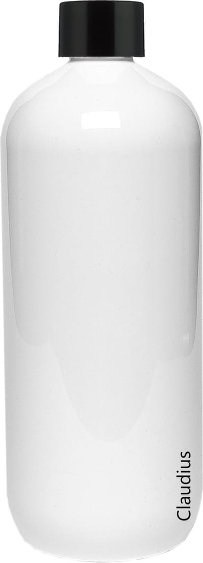 Lege Plastic Fles 1 liter PET wit - met zwarte dop - set van 10 stuks - Navulbaar - Leeg
