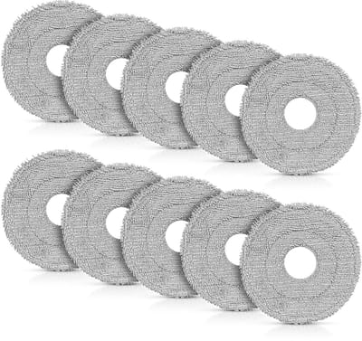 Dailygoods- Wisdoeken 10 Stuks - Wasbare Microvezel - Vervangende Dweilpads - Geschikt voor Dreame L10s/L40/X30 - Snelle Installatie - Klantenservice 24/7