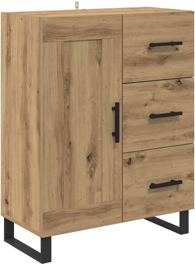 vidaXL - Dressoir - Artisan - Eiken - 69,5 - x - 34 - x - 90 - cm