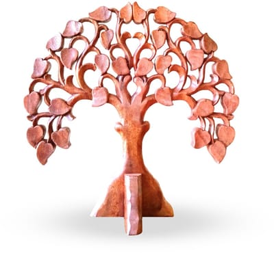 Rond decoratief houten Ohm-paneel 40 cm