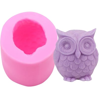 Siliconen Aromatherapie Kaarsen Maken Mallen 3D DIY Handgemaakte Decoratie Mallen Stereoscopische Uil Gips Mallen Epoxy Hars Mal