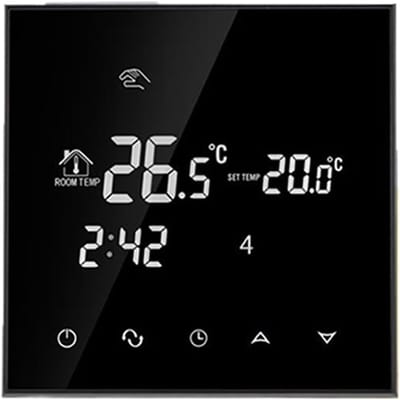 Slimme Thermostaat - Wifi Regelaar - Verwarming Instellen - App Bediening - 86x86mm - Wit