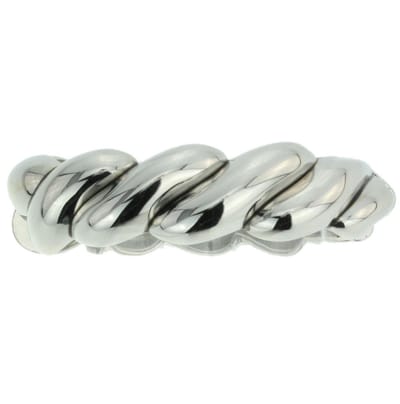 Behave - Bangle in gevlochten design - zilverkleur - elegant statement