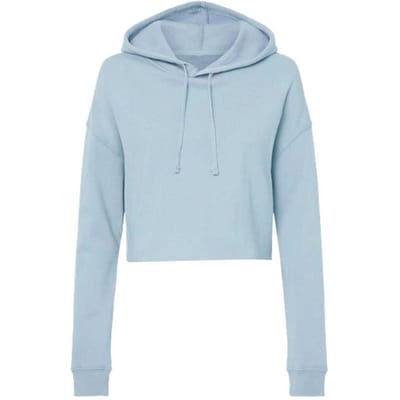 Miso Korte hoodie met trekkoord voor dames (Blauw)