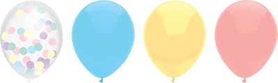 Haza Ballonnen - pastel kleuren mix verjaardag/thema feest - 6x stuks