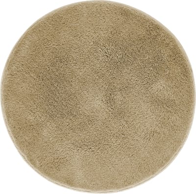 Dailygoods- Badmat Antislip - Zacht en Wollig - Rond 60 cm - Wasbaar - Douchemat - Badkamertapijt