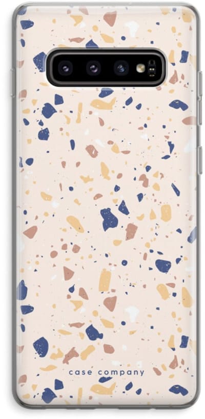 Case Company® - Hoesje geschikt voor Samsung Galaxy S10 Plus hoesje - Terrazzo N°23 - Soft Cover Telefoonhoesje - Bescherming aan alle Kanten en Schermrand