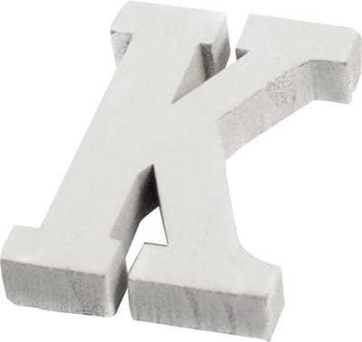 ARTYFETES - Kleine witte houten letter K 5 cm voor bruiloftsdecoratie