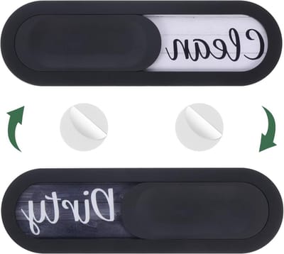 Magnet Vaatwasser Indicator - Schone Vuile Teken - Status Aangeven - Krasbestendig - 15x4.5 cm - Houtnerf