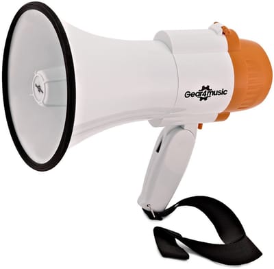 10W Megafoon van Gear4music