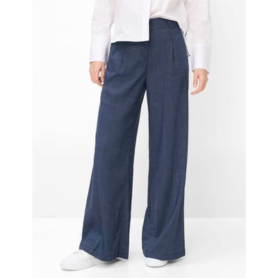 Brax Dames Palazzobroek  Style MARLENE NAVY, donkerblauw, maat 38