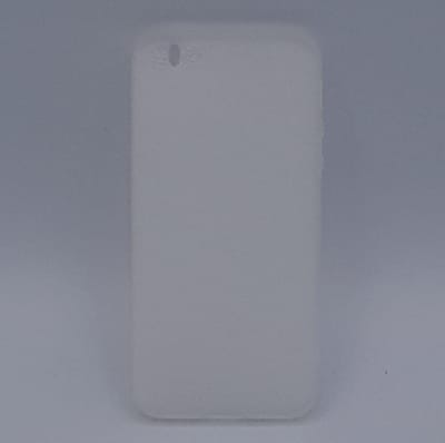 Geschikt voor iPhone 5, 5s, SE – hoes, cover – TPU – effen wit