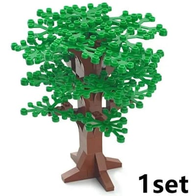 Alle Soorten Plant Boom Model Bos Struik Den Bouwsteen Moc Stad Straatscène Met Basisplaat Plant Decoratie Baksteen Kind Speelgoed
