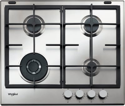 Whirlpool GMAL 6422/IXL Roestvrijstaal Ingebouwd 59 cm Gaskookplaat 4 zone(s)