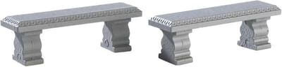 Lemax - Plaza Bench, Set Of 2 uit de 2017 Collectie