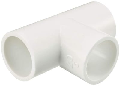 Dailygoods- Pijpfitting Slip Tee - T-vormige 3-weg Koppeling - PVC Connector - Tuin Waterpijp Adapter - Duurzaam en Slagvast - Voor Irrigatiesysteem - T-stuk
